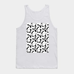 black and white decorative design for fabric or paper. Ornament modern new Tank Top